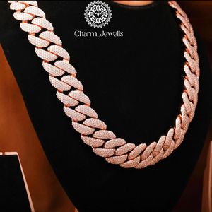 สร้อยคอ Charm Jewells แบบ unisex ประดับเพชรโมอิสซาไนต์ทรงกลมเจียระไนแบบ Brilliant Cut ดีไซน์เรขาคณิต ชุบทอง 14K เงินแท้ 925 รับรองโดย IGI สไตล์ฮิป - Product Image 2
