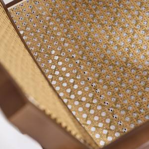 Chaise de salle à manger Vandana Zentrix Hexa en bois et rotin avec un design ergonomique moderne et un confort premium - Product Image 2