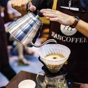 HANCOFFEE PREMIUM Mélange de 60% Arabica et 40% Robusta Grains entiers torréfiés Vente en gros Sac personnalisable (250/500/2000g) Échantillon gratuit - Product Image 5