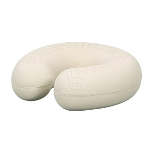 100% Natural Latex U Shape Woven Pillow Anti-Bacteria Flame Retardant Neck Support Cooling Massage White Airplane Travel Pillow - Product Image 6