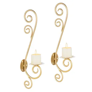 Decorative Gold Metal <b>Candle</b> Holder for Premium Decorative DisplayHandmade Metal Luxury Gold Decorative Tapestry for Export Bulk - Product Image 1