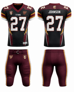 Camiseta de Fútbol Americano Personalizada para Hombre, Talla Grande, Uniforme de Equipo Personalizado, Manga Corta, Cuello en V, Malla 100% Poliéster en la Parte Delantera - Product Image 1
