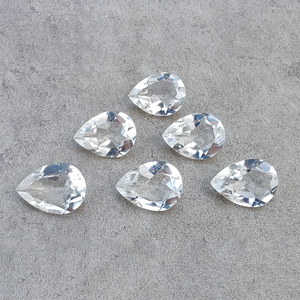 Cristal de Cuarzo Natural, Corte Facetado en Forma de Pera, Calibrado, Calidad AAA+, para Joyería - Product Image 5