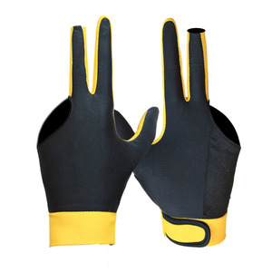 Gants de billard unisexes lisses à trois doigts, élastiques et respirants, protection pour le poignet du joueur - Product Image 2