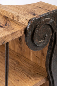 Aparador Moderno de Madera Maciza de Lujo con Acabado Natural, Mueble de Almacenamiento para Sala de Estar, Comedor, Cocina, Entrada, Hotel - Product Image 3
