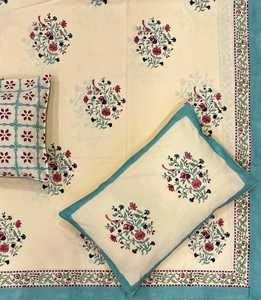 Draps en coton faits main de style moderne, imprimés à la main avec des teintures naturelles, d'inspiration vintage, designs personnalisés de qualité supérieure, pour toutes les saisons - Product Image 4