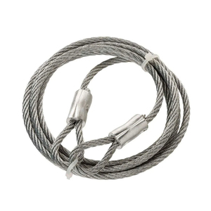 Eslinga de cable de acero de alta resistencia de dos patas, capacidad de 2 toneladas, diámetro de 4 mm a 40 mm, a la venta por exportadores - Product Image 1