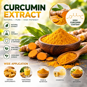 Extracto Puro de Cúrcuma en Polvo, Grado Alimenticio, Envase de Plástico, Envasado al Vacío - Product Image 1