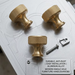 Aluminum Cabinet Knobs – Modern Single Hole <b>Drawer</b> & Cabinet Knobs, Durable, Anti-Rust & Easy Installation - Product Image 1