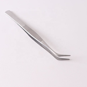 Pinces à cils courbées en acier inoxydable argenté de haute qualité et très résistantes, très vendues - Product Image 6