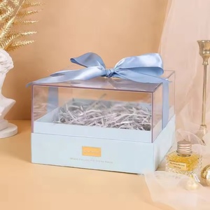 Caja de Almacenamiento Acrílica Cuadrada Transparente, Contenedores Cuadrados Transparentes, Caja de Exhibición, Caja de Regalo Acrílica con Tapa - Product Image 2