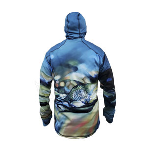 Maillots de pêche respirants et imperméables en polyester 100 % fabriqués en usine, nouveau style, imprimés par transfert thermique, UPF 50, vente en gros - Product Image 4