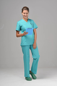 Tenues médicales OEM à manches courtes, personnalisables avec logo, prix d'usine, vente en gros d'uniformes - Product Image 6