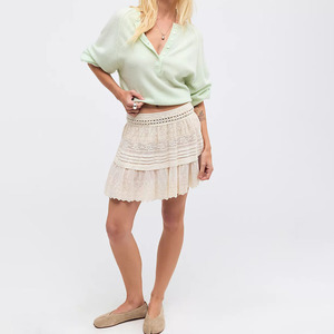 High Quality Casual Button Front Sweater Spring Wear Women <b>Light</b> Green Henley Neck Knitted <b>Cardigan</b> Full Sleeve Solid Color Tops - Product Image 3