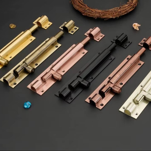 Aluminium+S.S Security Door Bolt Slide <b>Latch</b> <b>Lock</b> Easy Installation for Wooden Doors & Cabinets Luxury Modern - Product Image 1