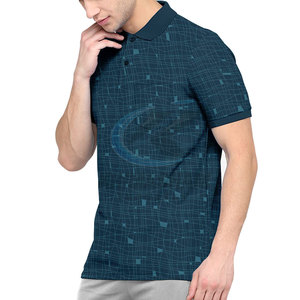 Camiseta Cómoda para Hombre de Secado Rápido, Transpirable, de Manga Corta, con Patrón Liso, Tejido de Punto, Algodón y Poliéster - Product Image 3