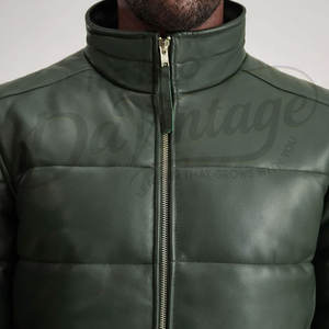 Manteau long en cuir matelassé marron pour homme avec capuche amovible, parka d'hiver chaude et rembourrée, coupe-vent longueur genou - Product Image 6