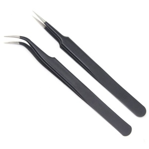 Ensemble de pinces à cils à pointe en fibre, pinces pour extensions de cils, pinces à pointes en fibre - Product Image 4