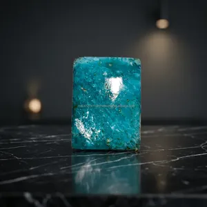Cabochon en Amazonite Bleue Naturelle AAA Premium 18x13x6mm Rectangulaire à Dos Plat Certifié Luxe Pierre Précieuse Non Montée - Product Image 3