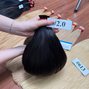 Cabello humano a granel de muy alta calidad, las mejores extensiones de cabello, hermosas, muy brillantes y suaves, fáciles de aplicar, lisas y naturales. - Product Image 4