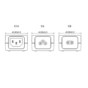 Adaptateur médical de bureau 5~6V 10W avec entrée CA C6 5V 2.00A 2xMOPP, adaptateur médical mural - Product Image 3