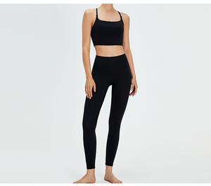 Conjunto Deportivo de Yoga para Mujer al por Mayor, Ropa de Gimnasio, Traje Deportivo sin Costuras de Manga Larga - Product Image 4