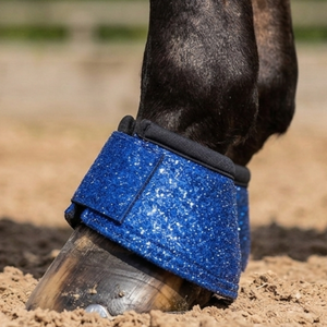 Protège-encoches anti-retour en néoprène rembourré avec tissu scintillant de qualité supérieure, résistants aux chocs, pour chevaux - Fabricant - Product Image 1