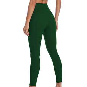 Leggings de sport en nylon doux avec logo personnalisé, coupe ajustée en V, effet push-up, pour femme, idéal pour la gym, le fitness et le yoga - Product Image 2