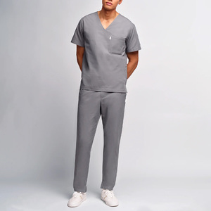 Custom Mens Medical Scrub Tops Healthcare Uniform Shirts Manufacturer Pakistan OEM Export Worldwide Markets Supply - Product Image 3