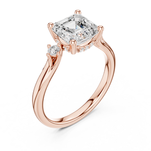 แหวนทองประดับเพชรเลี้ยงในห้องปฏิบัติการรับรองโดย IGI สำหรับผู้หญิง ดีไซน์งดงาม เหมาะสำหรับการหมั้นหรือสวมใส่ในชีวิตประจำวัน - Product Image 2