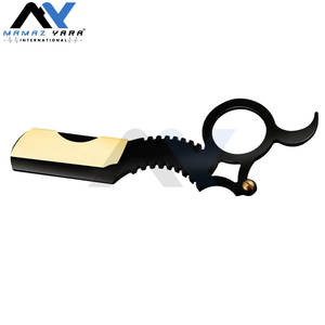 Navaja de Afeitar Profesional Vintage de Borde Recto para Peluquería, Ligera, para Dar Forma a la Barba, Compatible con Cuchillas de Doble Filo - Product Image 6