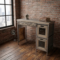 Table de bureau et console Art Déco faite à la main en bois et métal, mobilier de bureau, décoration de luxe pour la maison, design personnalisé Dekor Asia