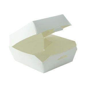 Hot Sale Solid Portable Burger Boxes Custom Logo Design Embossed Glossy <b>Lamination</b> <b>Paper</b> Board Factory Direct Supply for Food - Product Image 2