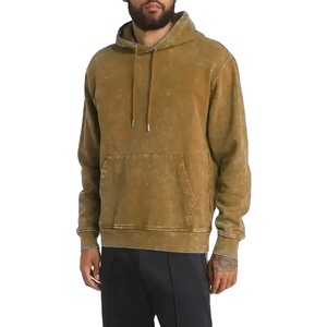 Sudadera con Capucha Personalizable Estilo Vintage Lavado al Ácido para Hombre, Sudadera Oversize de Algodón, Ropa Urbana para Invierno 2026 - Product Image 1