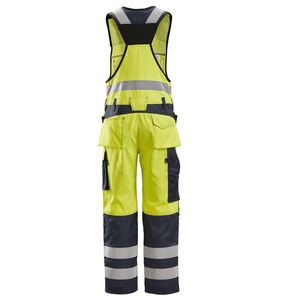 Hi <strong>Vis</strong> One Piece <strong>Trousers</strong> <strong>High</strong> Visibility Bib Pant <strong>Work</strong> Overalls for Men - Product Image 4