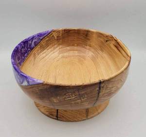Bol en bois écologique, nouveau design tendance, poli, pour servir les aliments, cadeau de mariage, bol en bois moderne en forme de pomme - Product Image 3