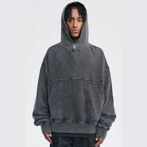 Sudadera con Capucha Unisex de Moda, Estilo Urbano, 100% Algodón, Lavado Ácido, Estilo Vintage con Gráfico DTG Personalizado - Product Image 2