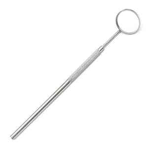 Miroir dentaire professionnel en acier inoxydable, réutilisable, avec poignée octogonale, instrument d'examen buccal manuel pour usage en clinique dentaire - Product Image 2