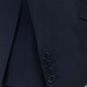 Mens Wholesale Custom 3 Piece Suit Red Smart Formal Wedding Party Tailored Fit Double Breasted Wool/Viscose <b>Blazer</b> Trouser - Product Image 5