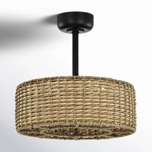 Modern Circular Hanging Lantern <b>Light</b> With Rattan For Living Dining Room Home Restaurants <b>Bars</b> And Hotels - Product Image 2