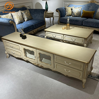 Hôtel Salon Royal Mobilier Européen Villa Français De Luxe Français Ensemble Appartement En Bois Massif Antique Personnalisable Table Basse