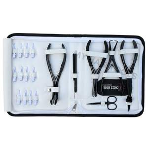 Herramientas para extensiones de cabello: Kit de ajuste y extracción, Pinza negra para separar el cabello, Pinza para crimpado de cuentas, Pinza para microenlaces - Product Image 1