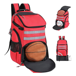 Mochila Deportiva Multifuncional con Compartimento Grande para Balones y Bolsillo Inferior para Zapatos, Bolsa Deportiva Resistente - Product Image 1