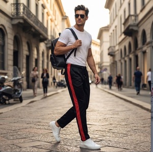8oz CVC Winter Solid Jogger Pants with Elastic Waistband and 2 Eyelets Unisex Durable Fabric for Training & Casual Wear - Product Image 1