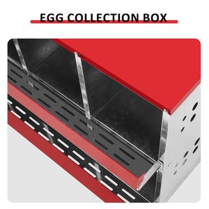 Nido per Galline Ovaiole a 6 Scomparti Estraibile con Cesto per la Cura del Pollame - Product Image 6