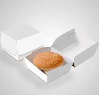 Boîte à hamburgers personnalisée de qualité supérieure, emballage pour hamburgers, fabrication directe d'usine au meilleur prix