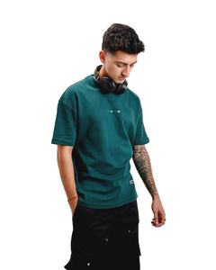 T-shirt graphique surdimensionné à épaules tombantes du fabricant 230 GSM 100% sérigraphie en coton peigné T-shirts écologiques pour hommes - Product Image 1