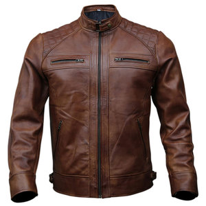 Chaqueta de Cuero PU para Hombre, Tallas S-5XL, con Cremallera, Capucha, Manga Larga, Estilo Urbano, Color Sólido, Informal, para Motocicleta - Product Image 1