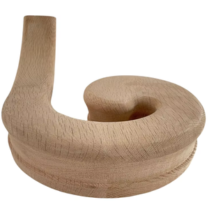 Conector de Codo para Pasamanos de Madera de Arce Duro, Acabado Liso, para Unión de Barandales de Escalera, Piezas de Escalera, Herrajes Arquitectónicos Modernos - Product Image 2