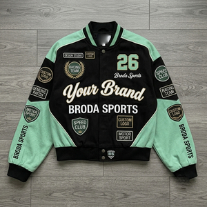 Nouvelle Arrivée en Gros OEM – Meilleure Veste de Course NASCAR 100% Coton Personnalisée avec Patch Brodé Style Moto Vintage pour Tous - Product Image 4